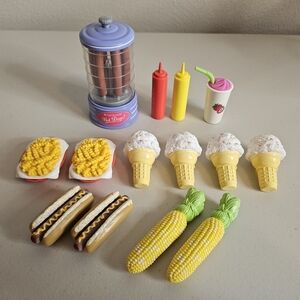 American Girl Campus Snack Cart Food Accessories Only Read the Description